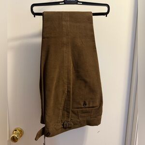 Spier & Mackay Chocolate Moleskin - High Rise Trousers Size 33 Inseam 29.5”